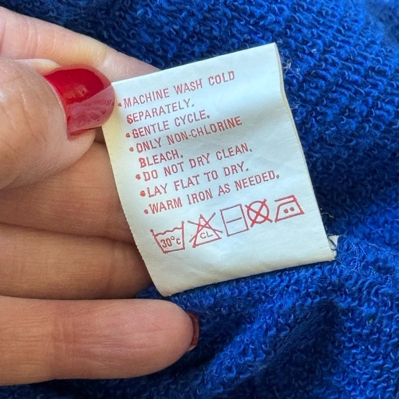 Coca Cola Vintage 1989 Crewneck Sweatshirt / Size 2 (Small) - Blue - Like New - Picture 5 of 9